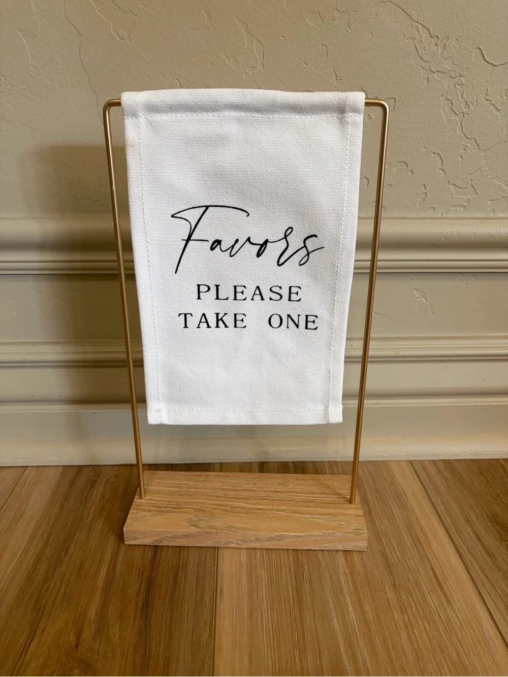 Favors Please Take One Canvas Sign